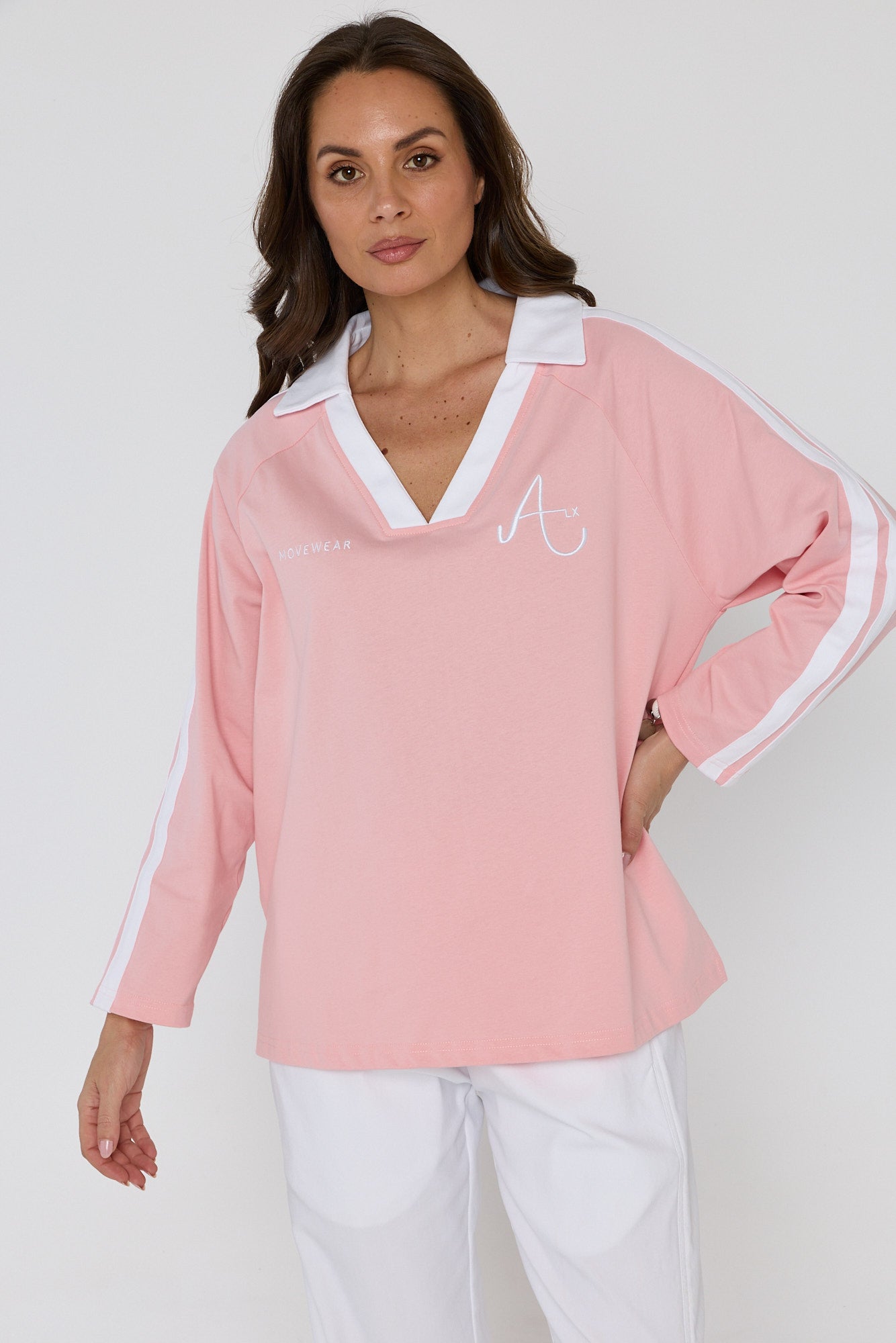 AMOUR T-Shirt Pink/White
