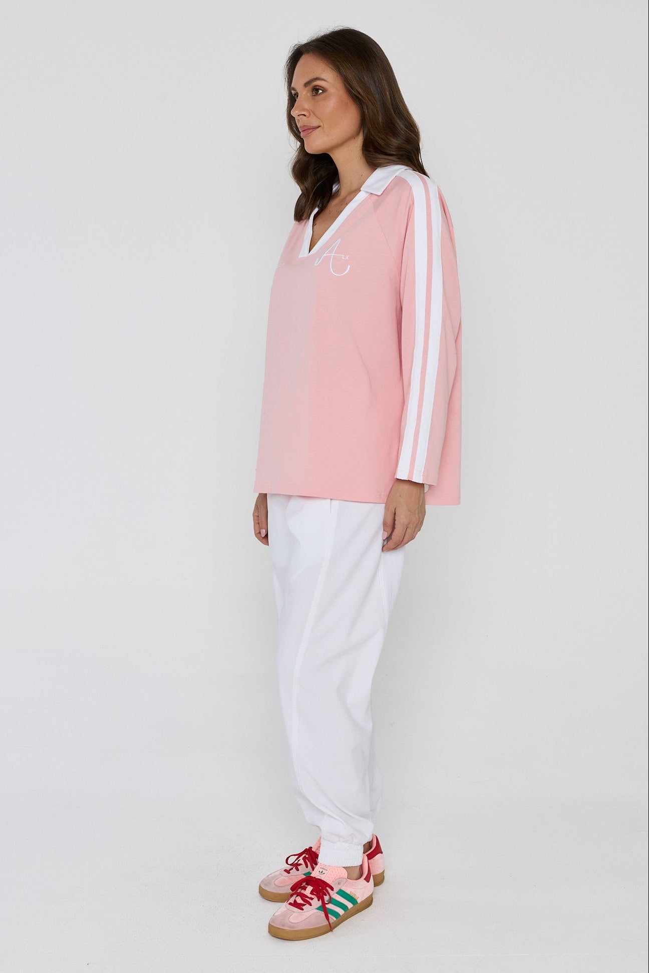 AMOUR T-Shirt Pink/White