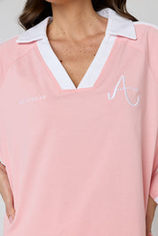 AMOUR T-Shirt Pink/White