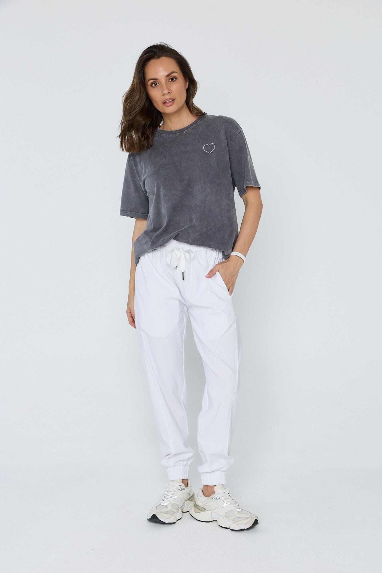 HEARTY T-Shirt Grey
