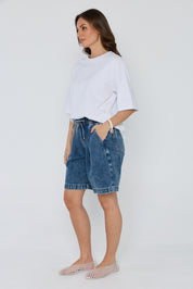 MIKI Shorts Blue Wash