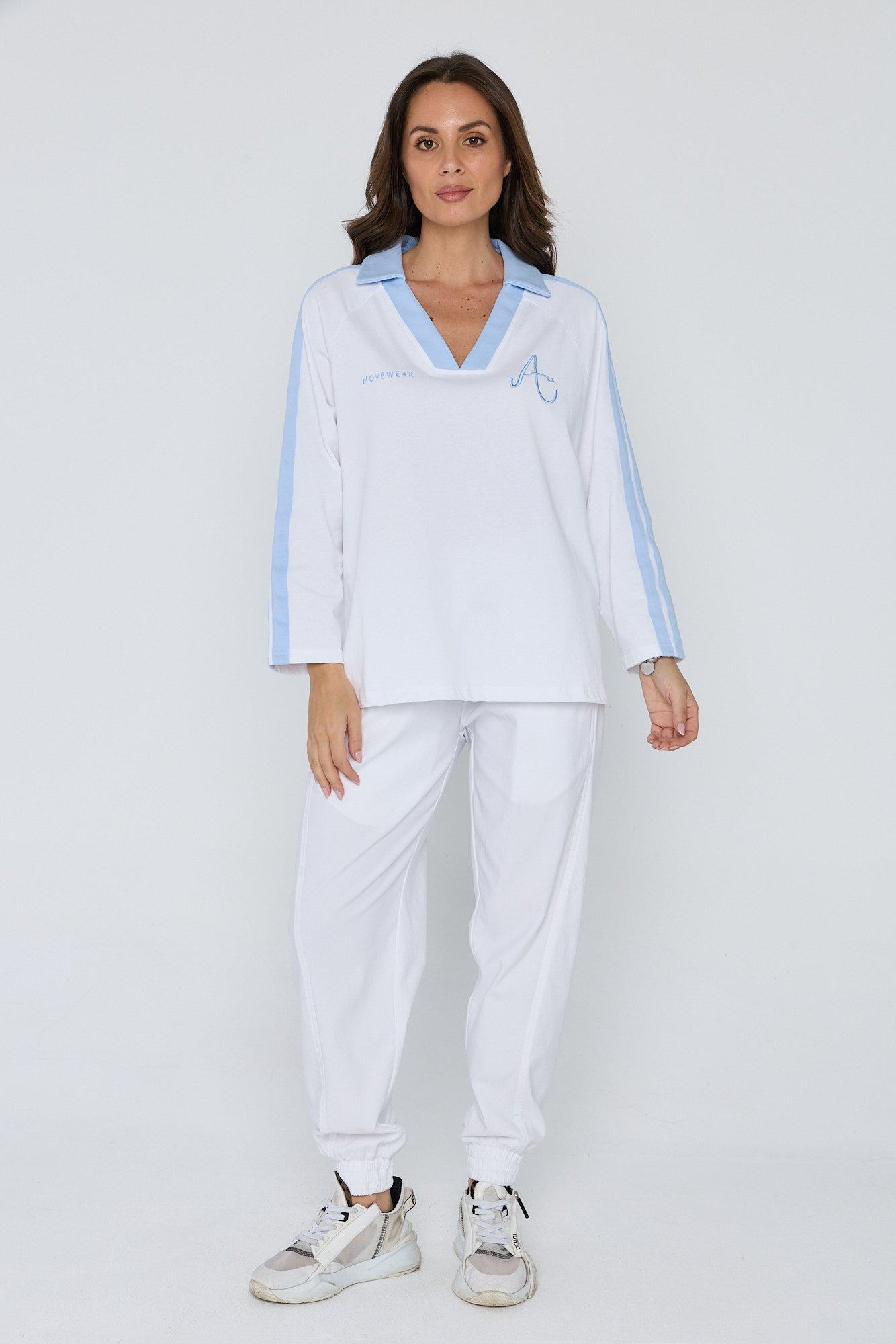 AMOUR T-Shirt White/Blue