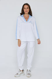 AMOUR T-Shirt White/Blue