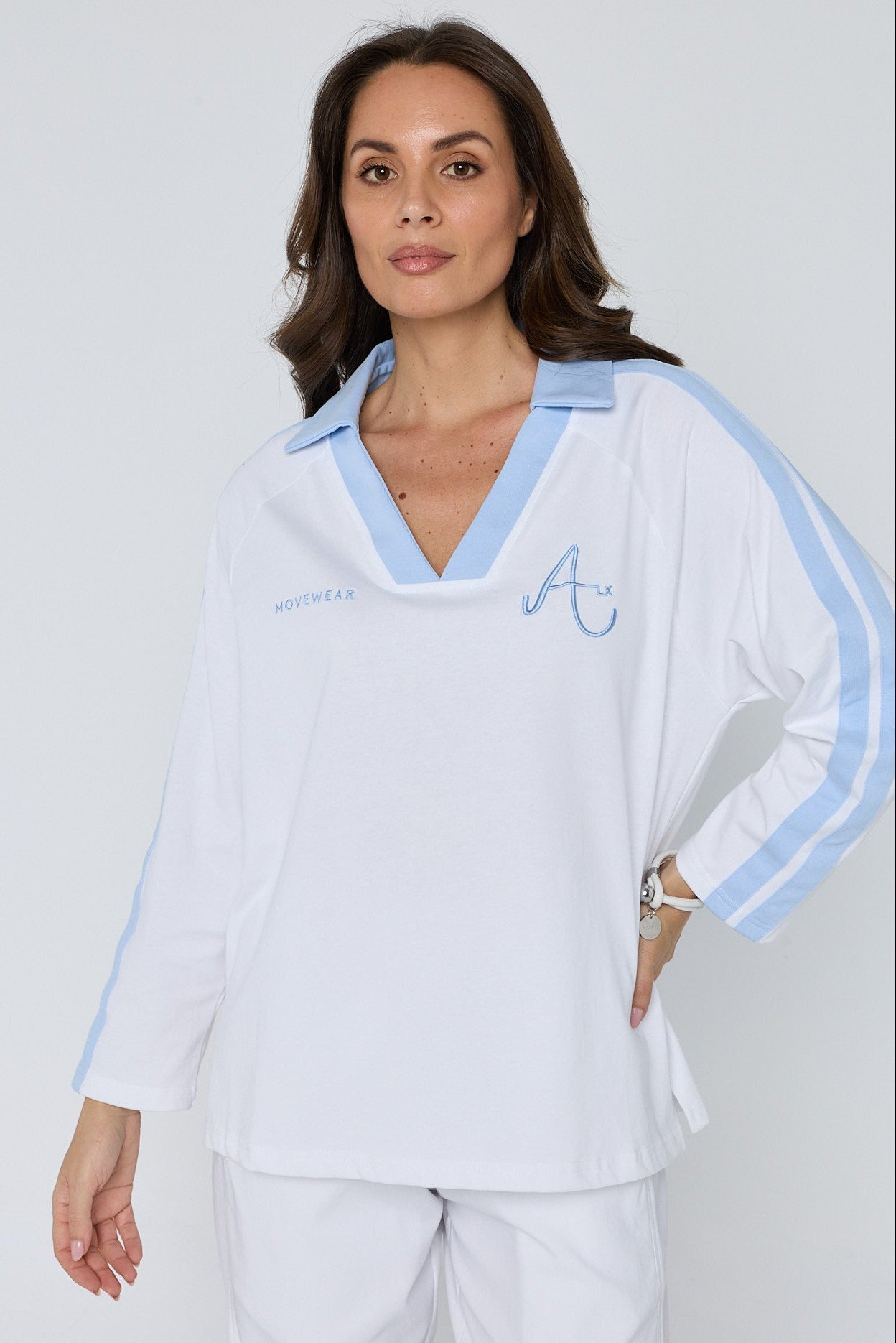 AMOUR T-Shirt White/Blue