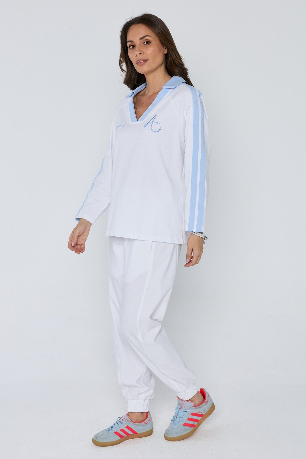 AMOUR T-Shirt White/Blue