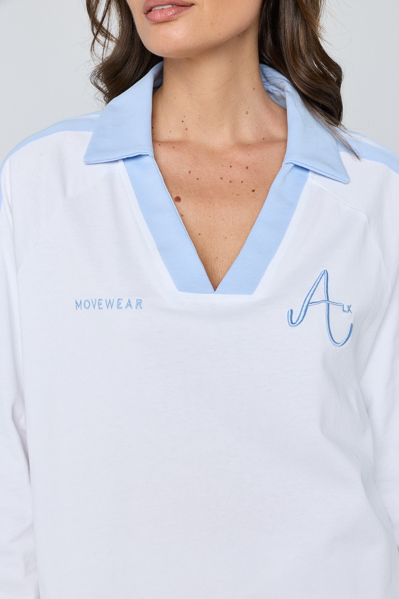 AMOUR T-Shirt White/Blue