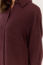 KASTA Mini Dress Burgundy