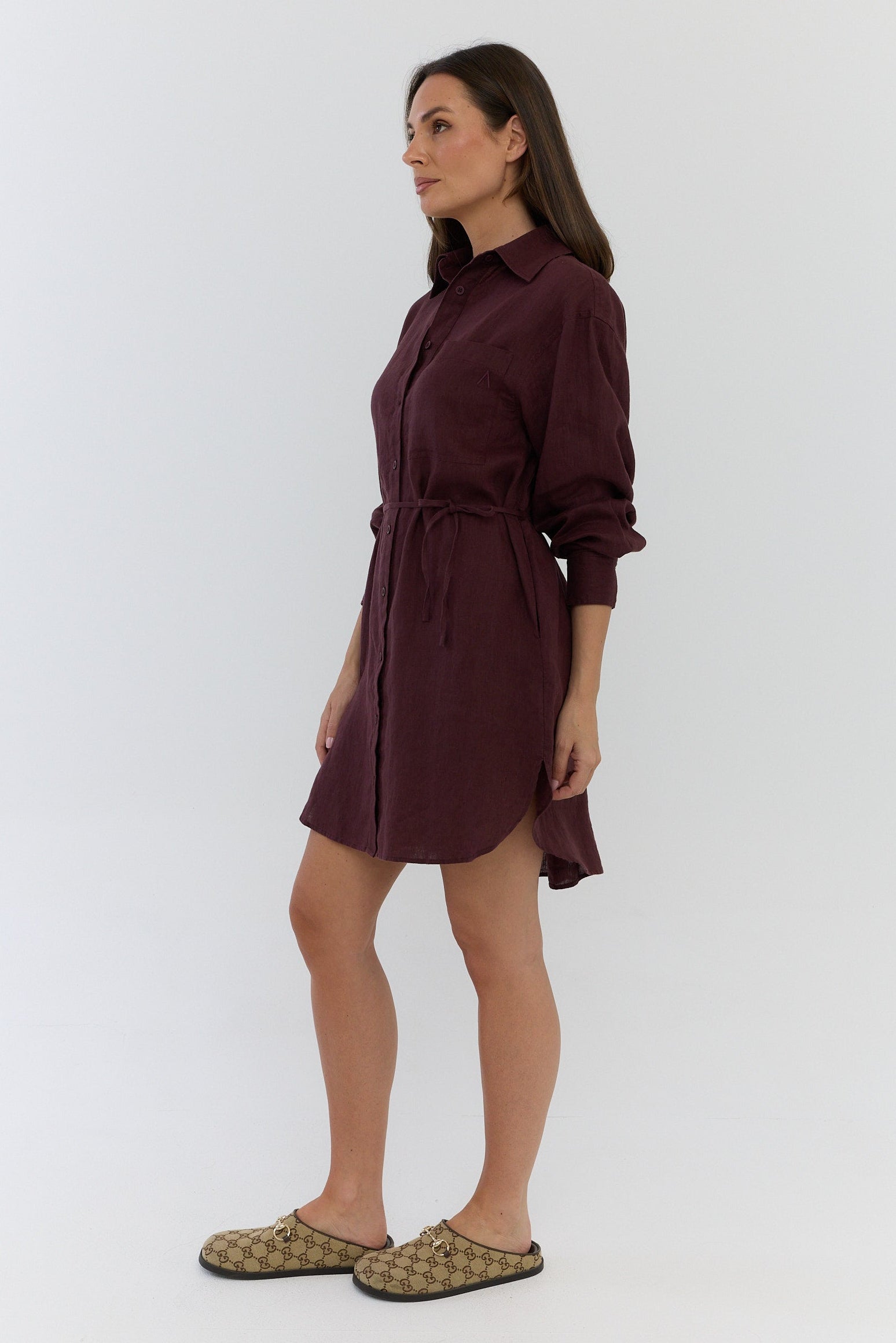KASTA Mini Dress Burgundy