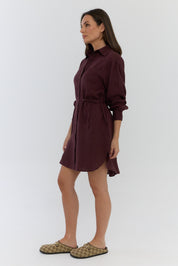 KASTA Mini Dress Burgundy
