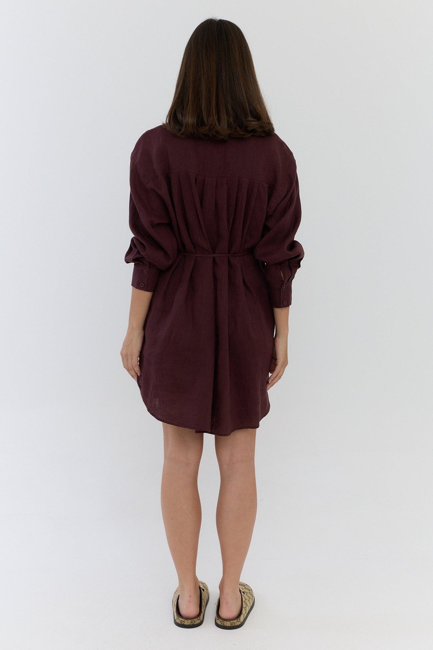 KASTA Mini Dress Burgundy