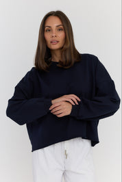 GREKA Long Sleeve Top Navy