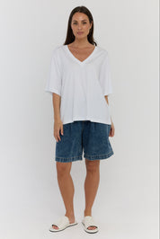 BALTIS V-Neck T-Shirt White