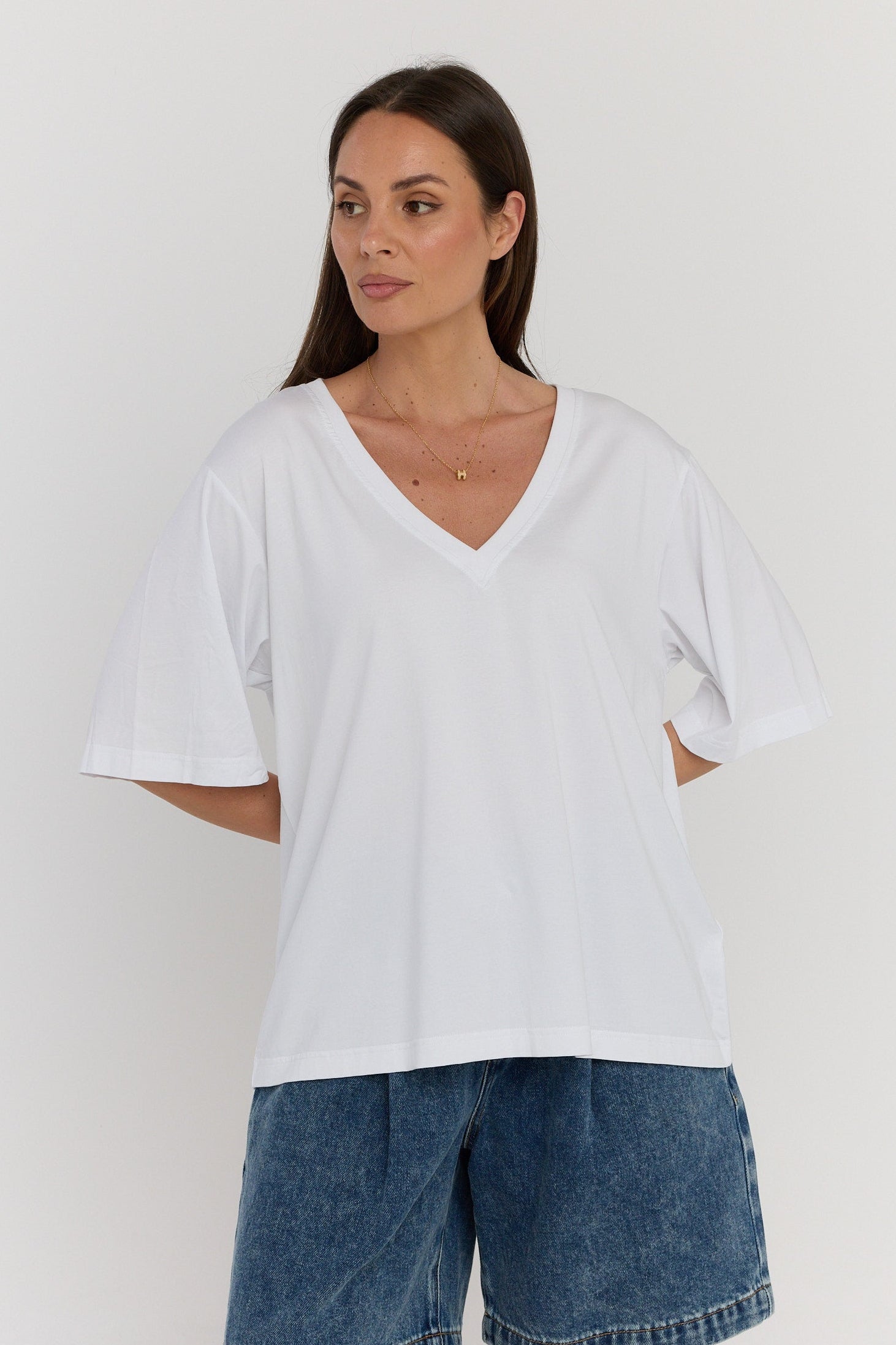 BALTIS V-Neck T-Shirt White