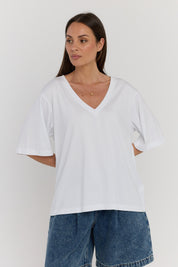 BALTIS V-Neck T-Shirt White
