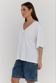 BALTIS V-Neck T-Shirt White