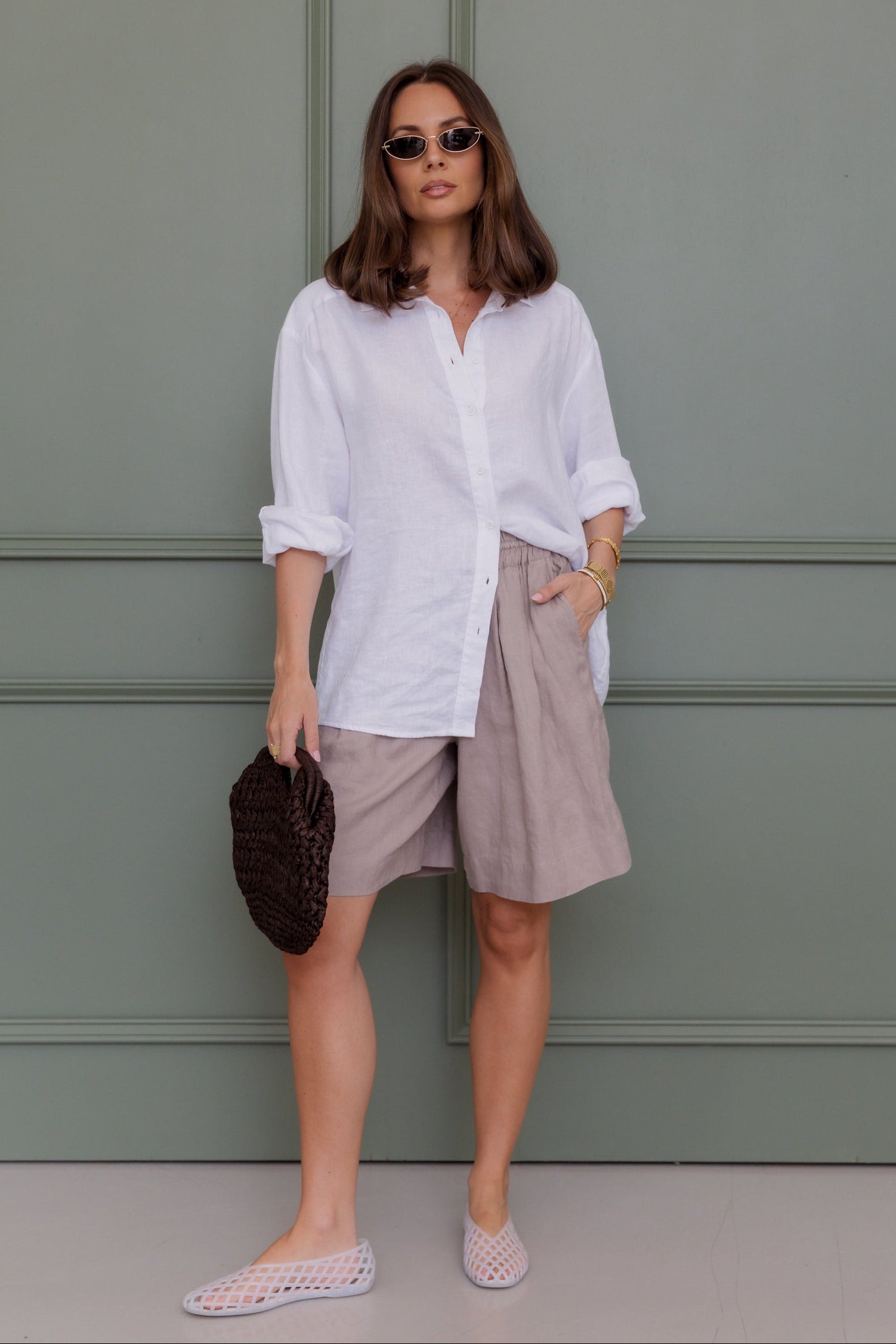 ADELE Shorts Taupe