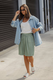 ADELE Shorts Sage