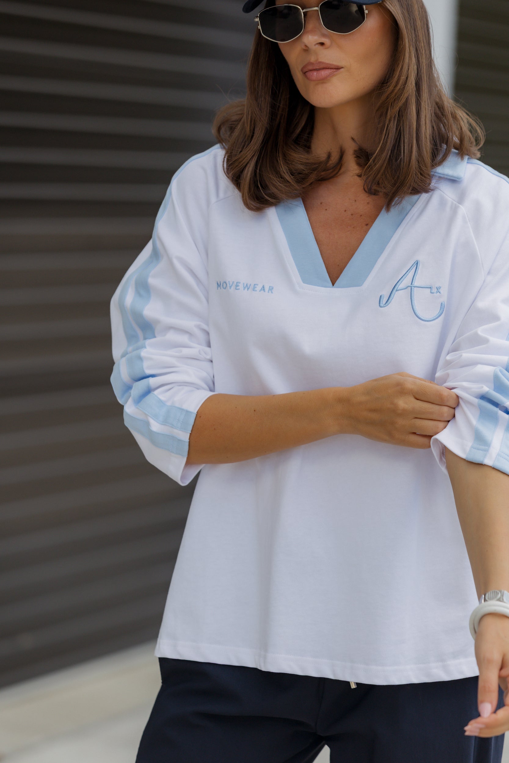 AMOUR T-Shirt White/Blue