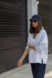 AMOUR T-Shirt White/Blue