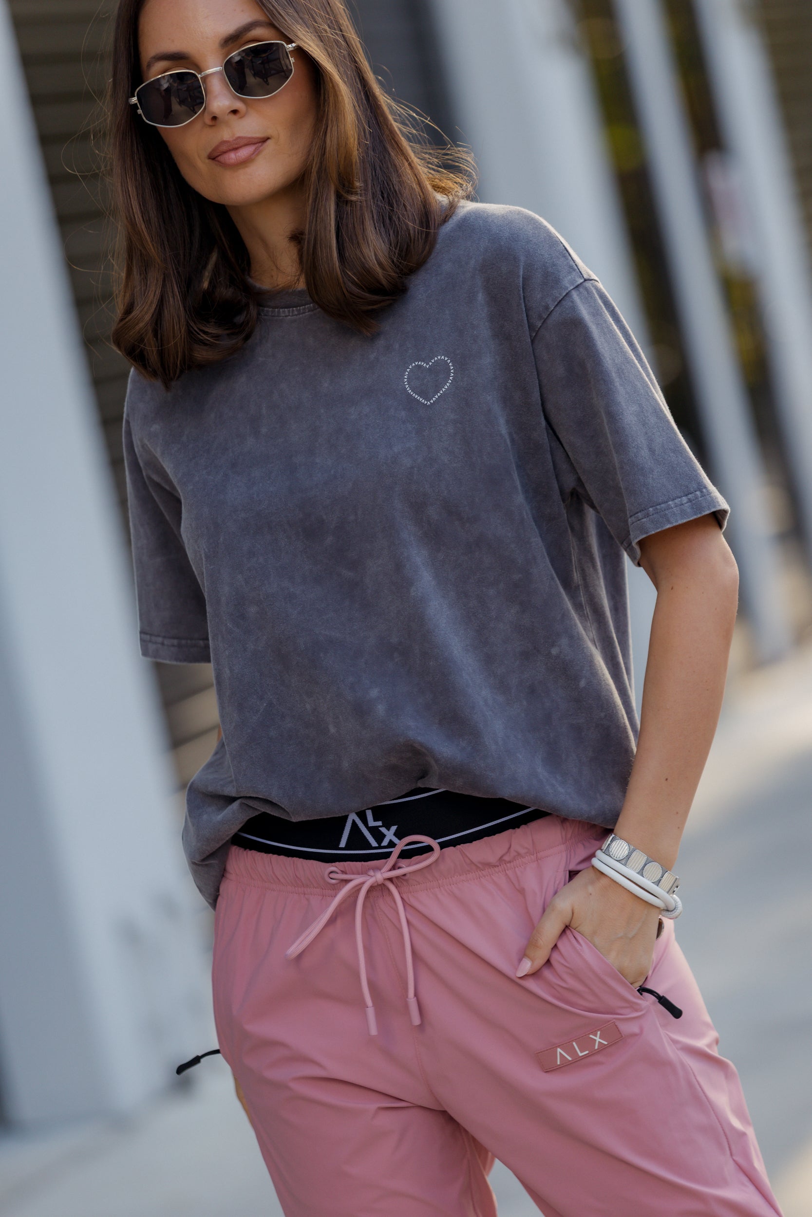 HEARTY T-Shirt Grey