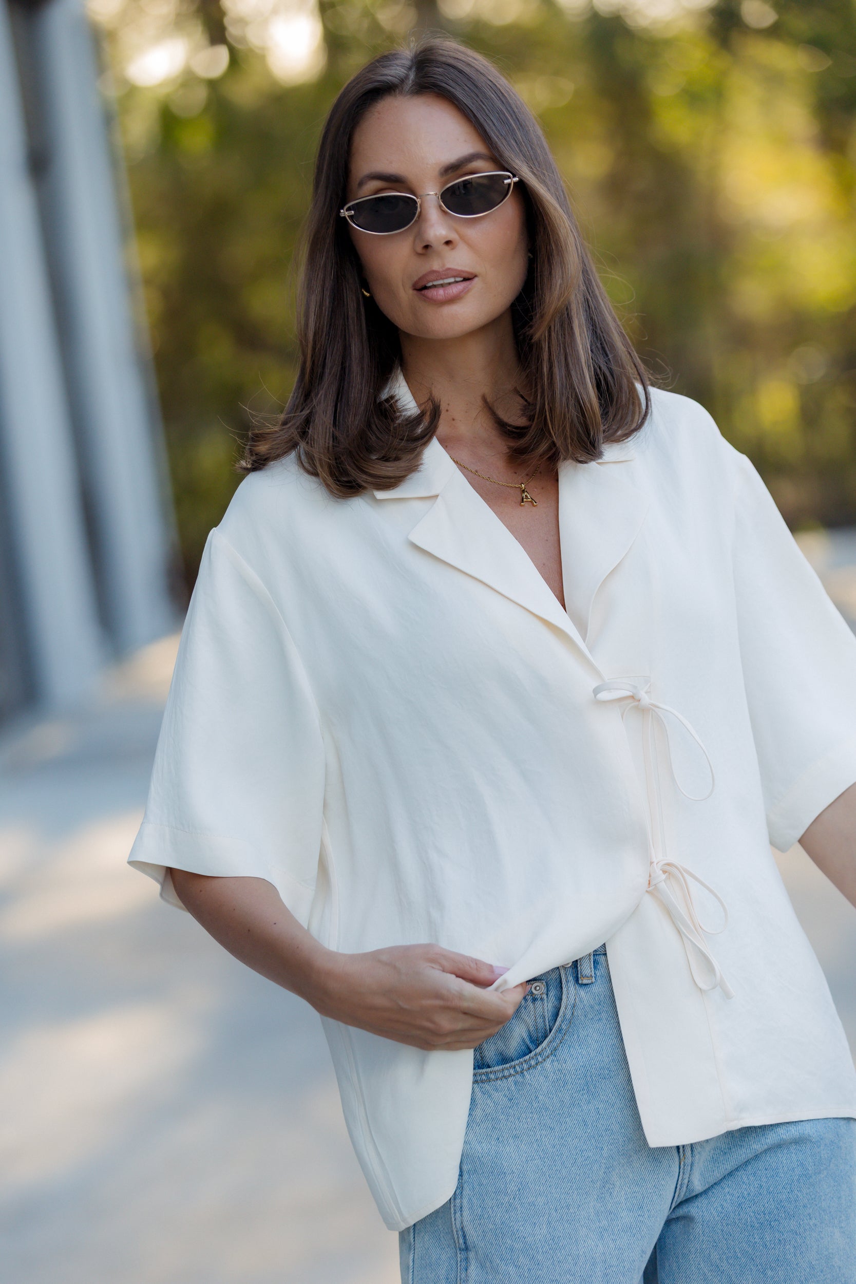 AVELA Blouse Cream