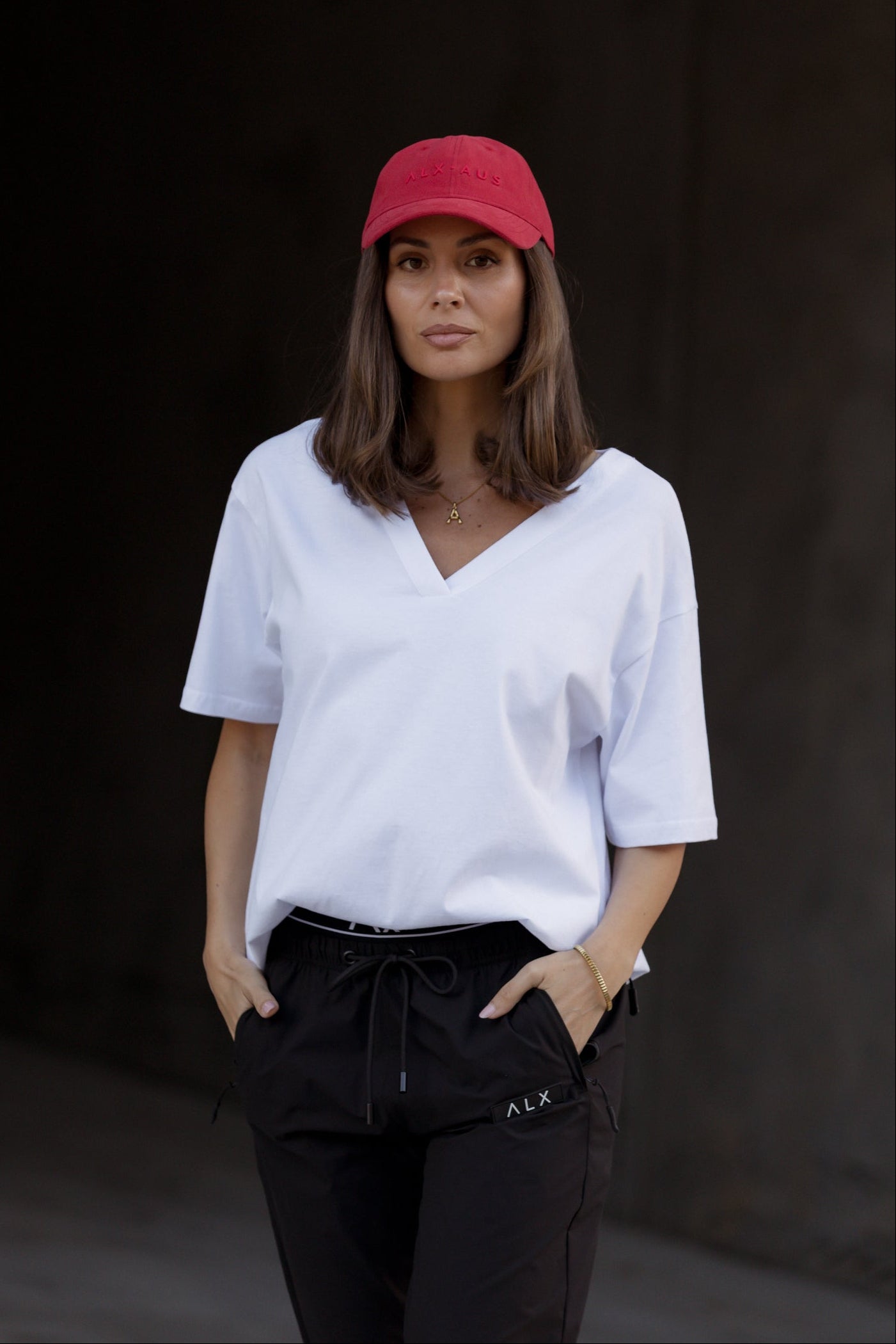 NIX V-Neck T-Shirt White