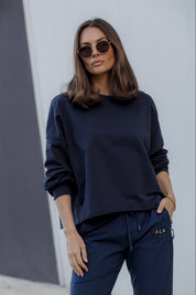 GREKA Long Sleeve Top Navy