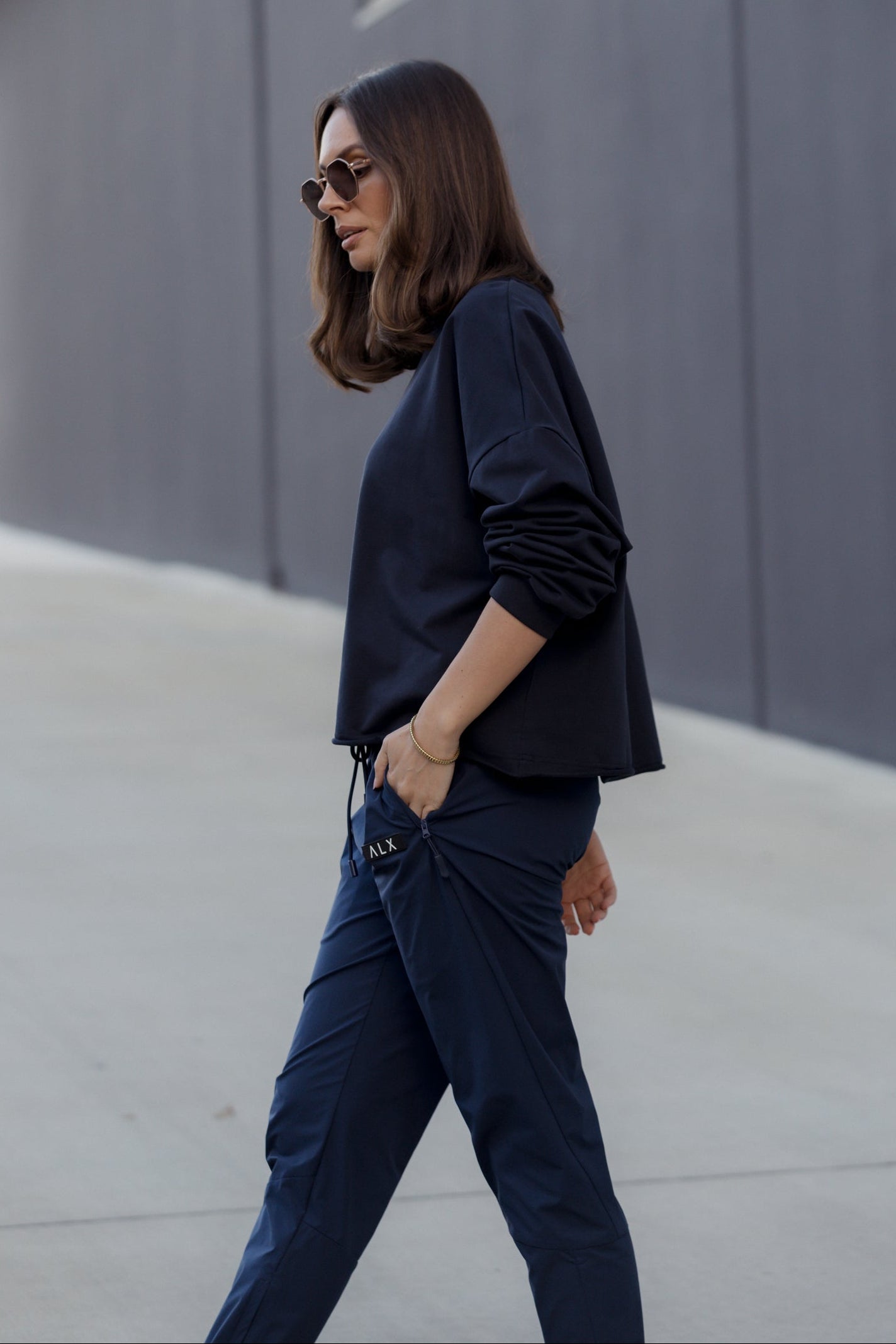GREKA Long Sleeve Top Navy