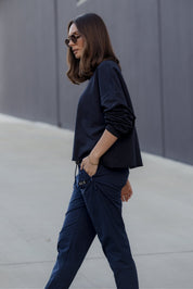 GREKA Long Sleeve Top Navy