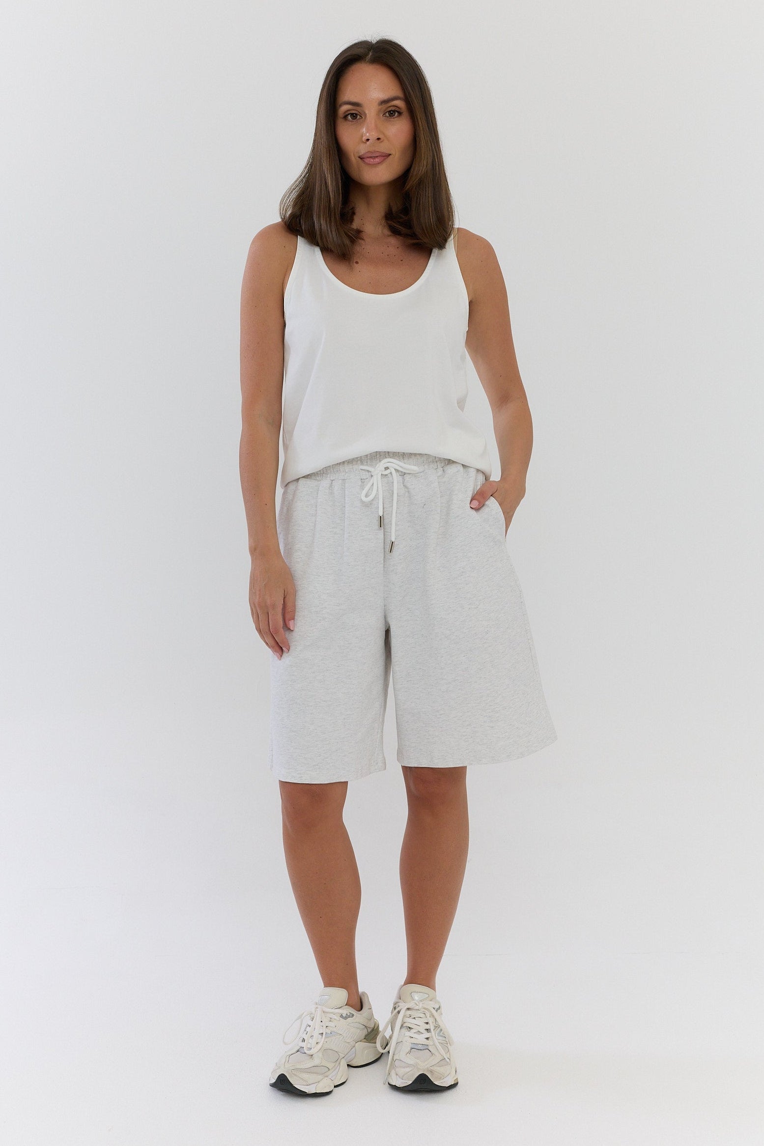 BLAX Shorts Grey Marle