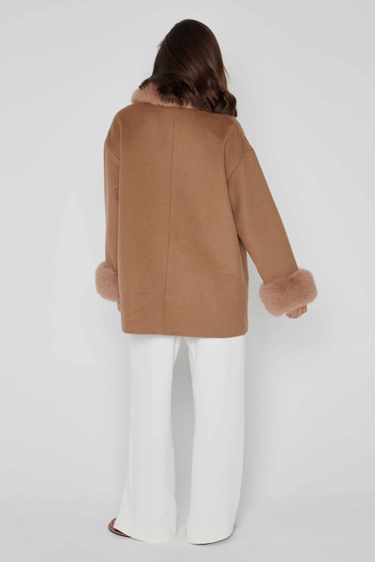 CARLO Faux Coat Tan