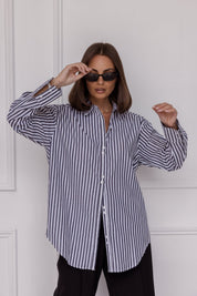 AUSTIN Shirt Black Stripe