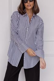 AUSTIN Shirt Black Stripe