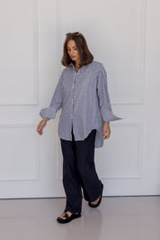 AUSTIN Shirt Navy Stripe
