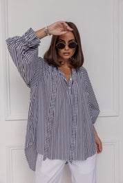 DANILL Blouse Black Stripe