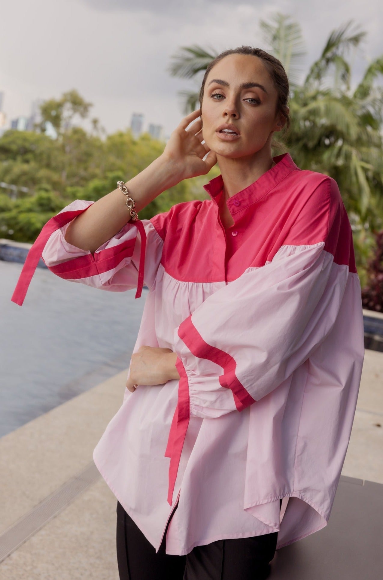 RENNOX Blouse Watermelon & Pink
