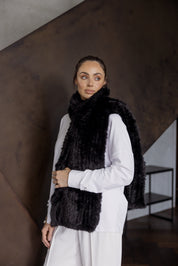 KALUA Faux Scarf Black