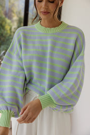 OLIVER Knit Jumper Mint Stripe