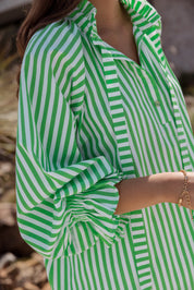 DANILL Blouse Lime Stripe