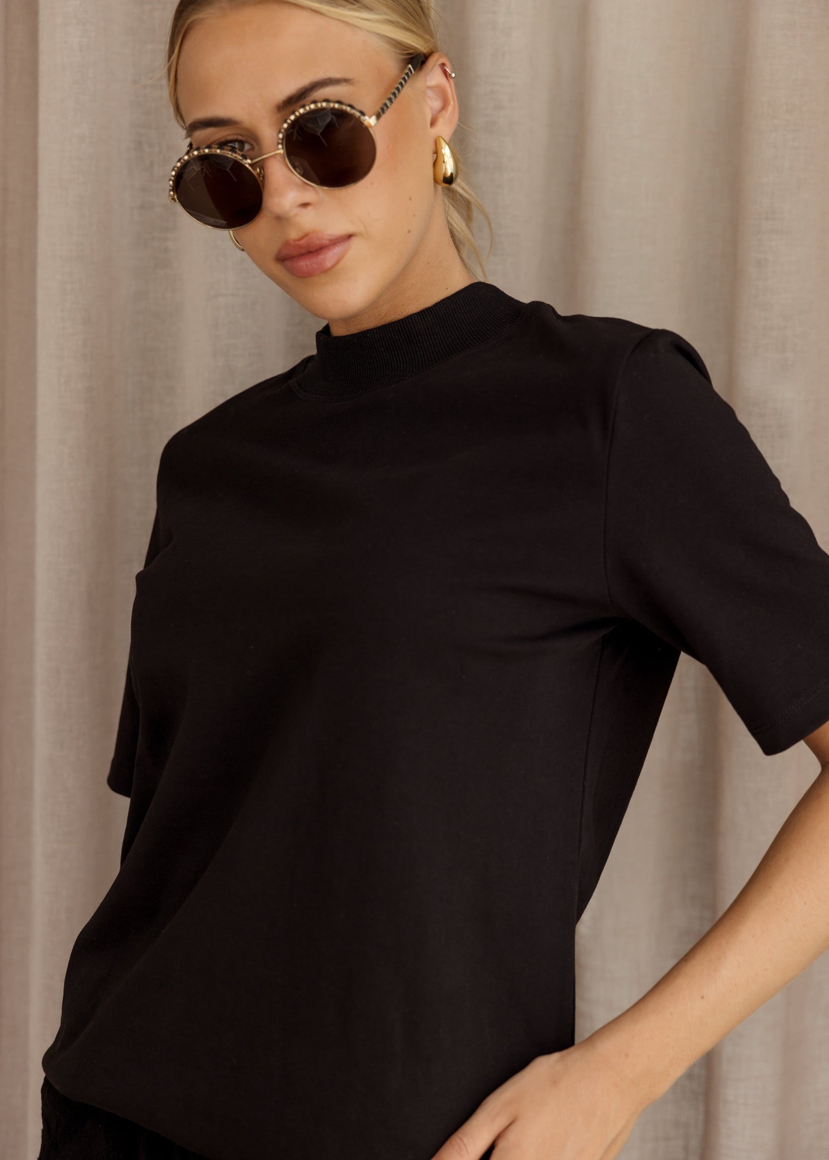 RUBY Long Sleeve Top Black