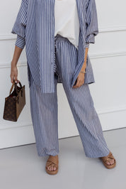 SPLINTA Pants Blue Stripe