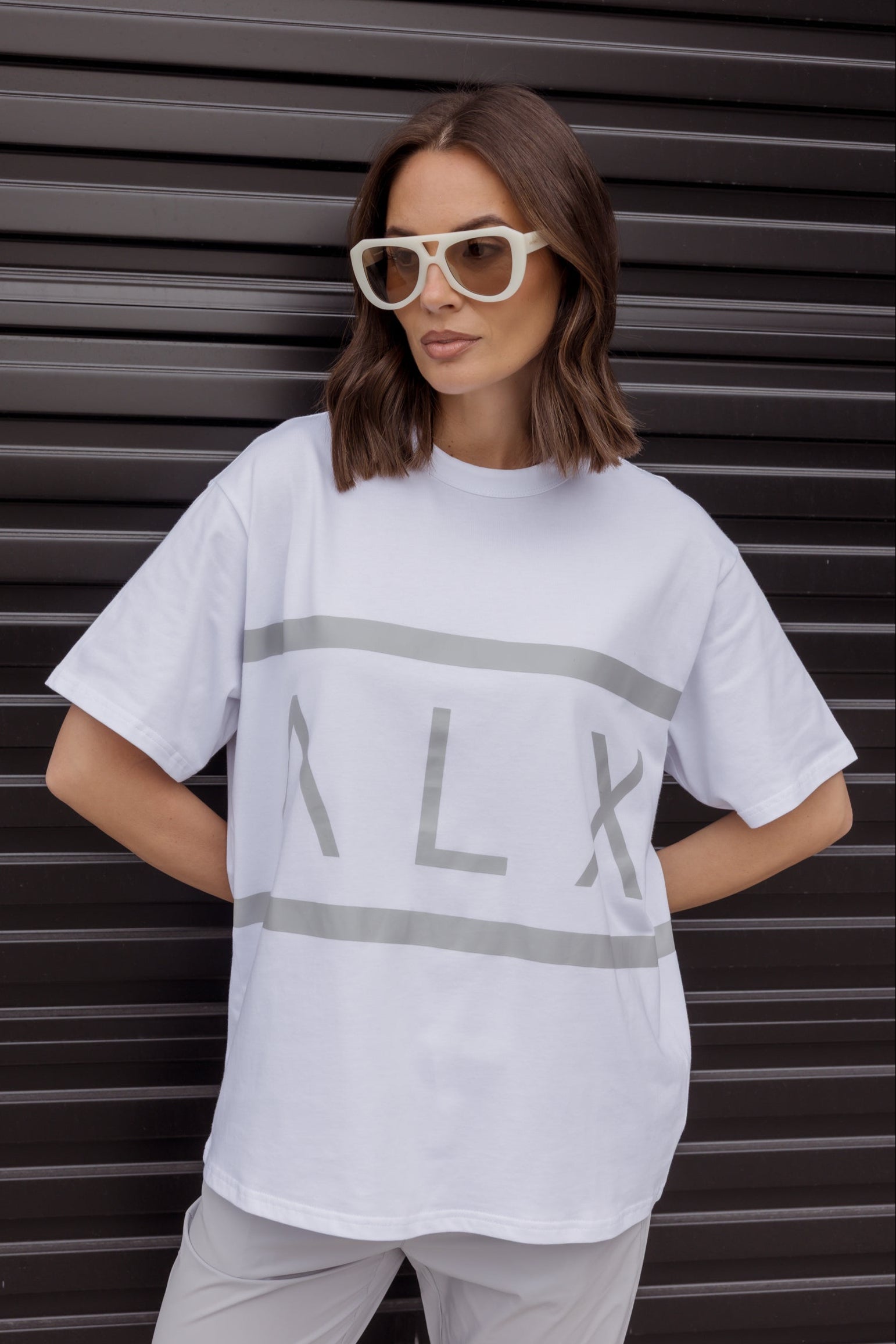 VEGAS T-Shirt White/Grey