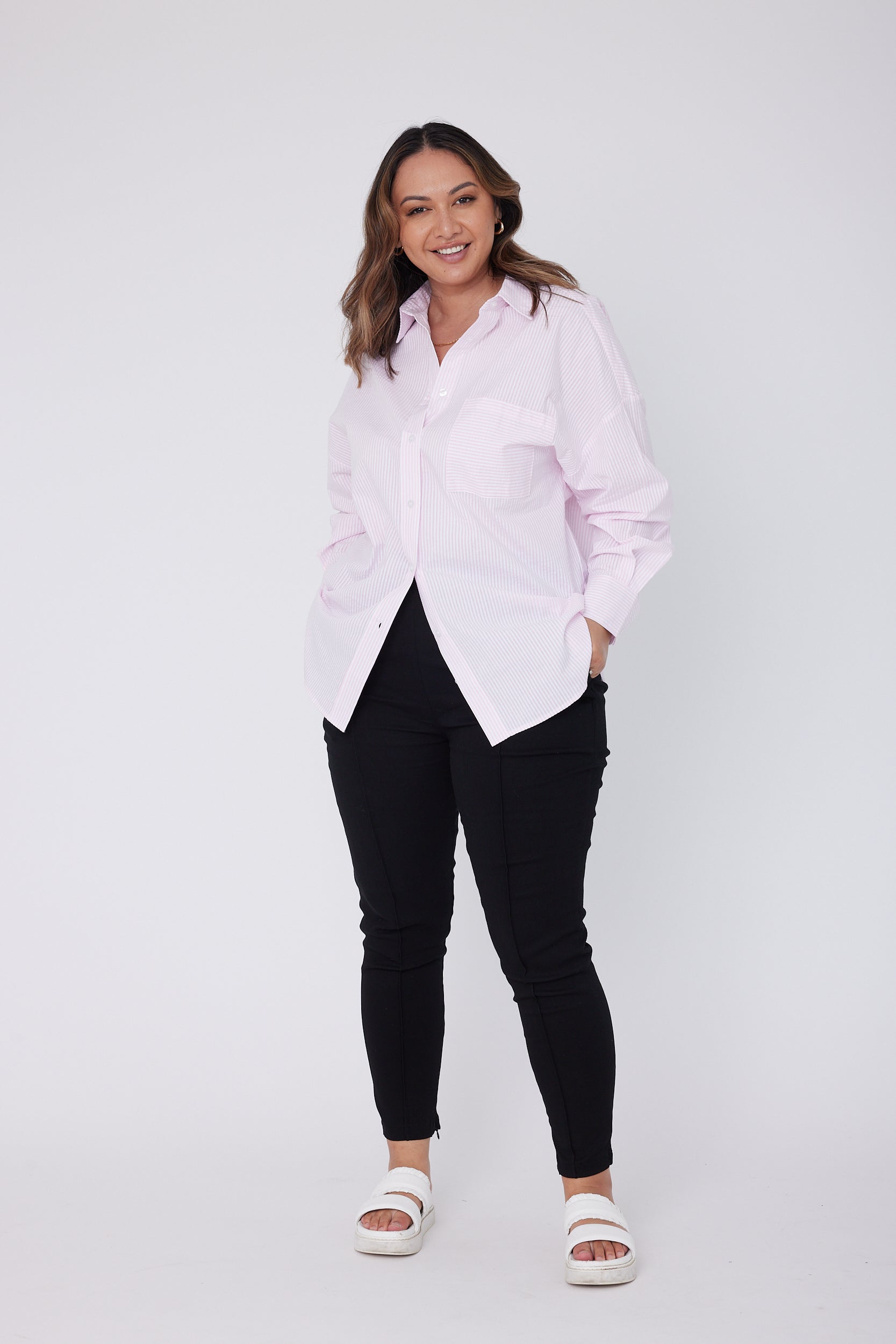 YASMIN Shirt Pink Stripe