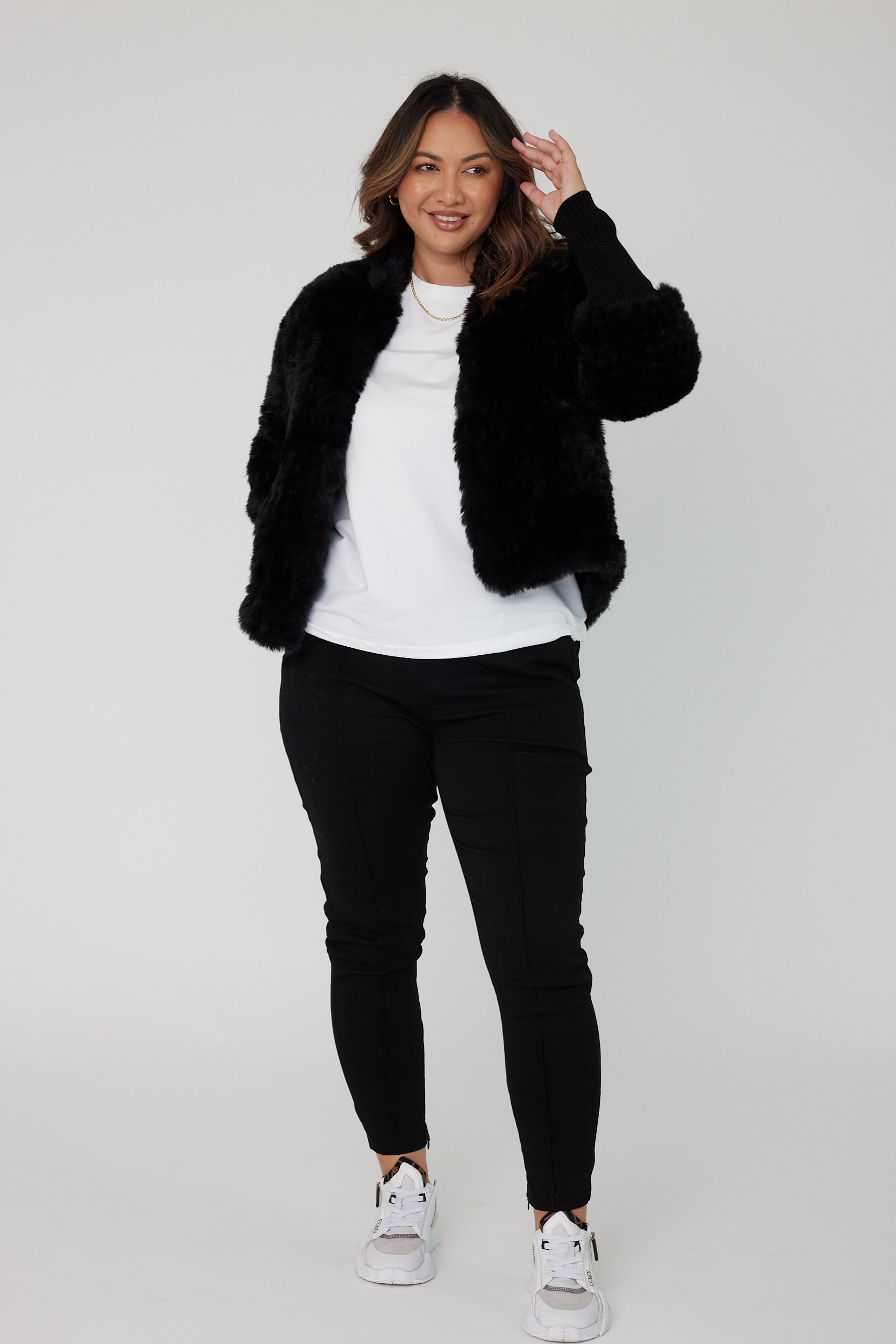 TETTO Faux Jacket Black