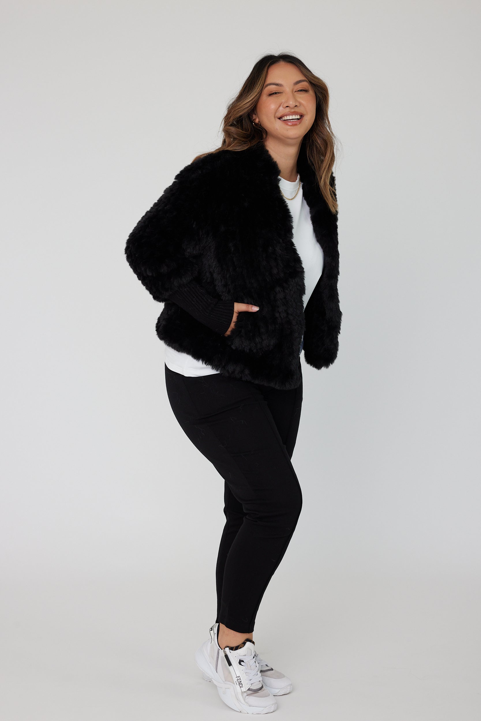 TETTO Faux Jacket Black