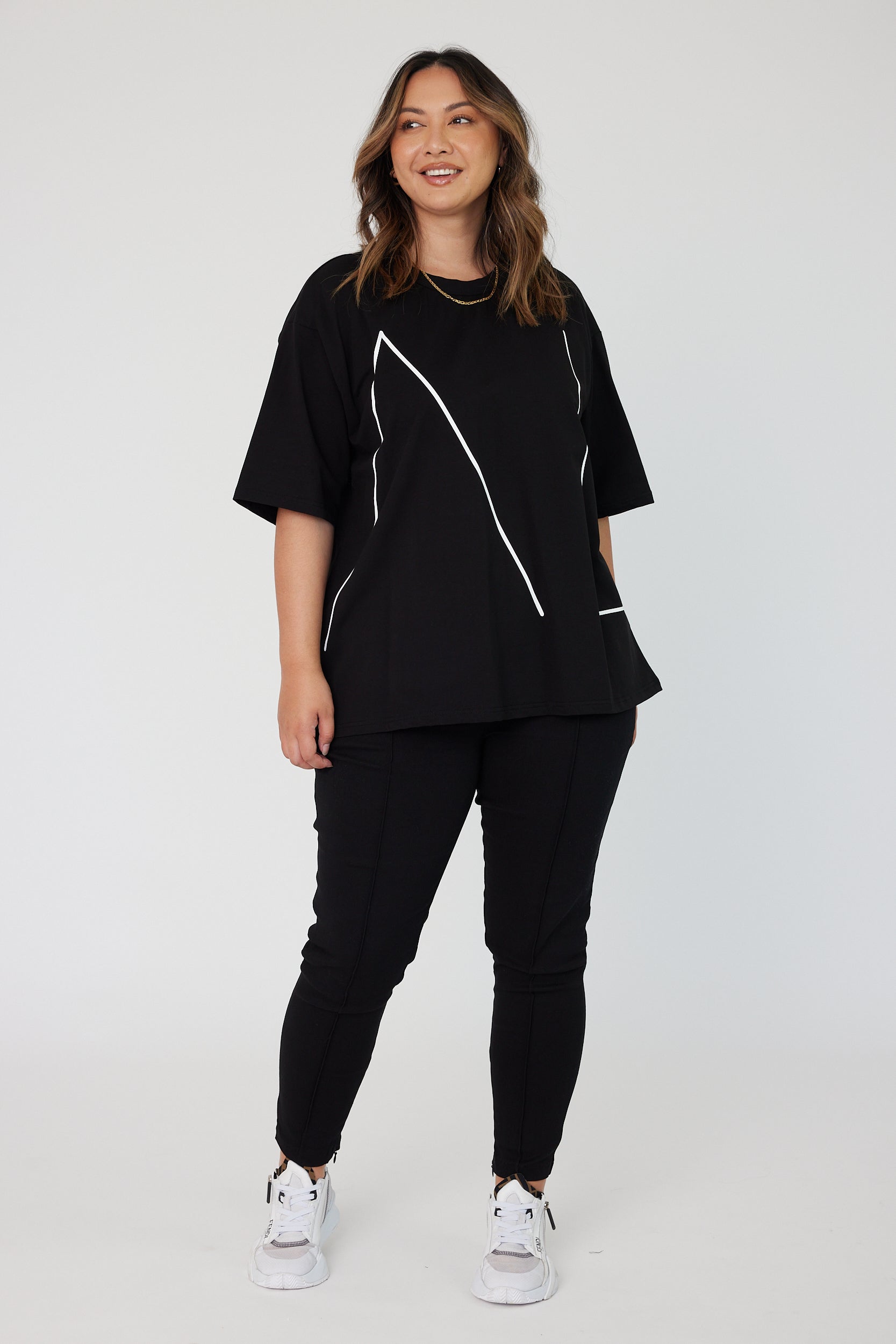 ECRU T-Shirt Black