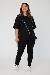ECRU T-Shirt Black