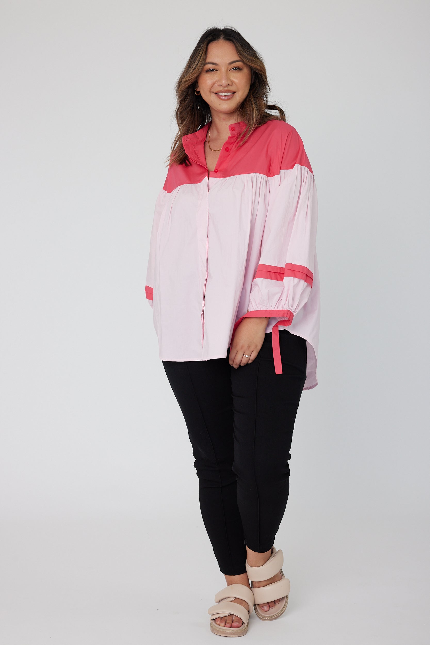 RENNOX Blouse Watermelon & Pink