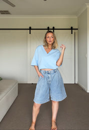 HARVEY Shorts Light Blue Denim