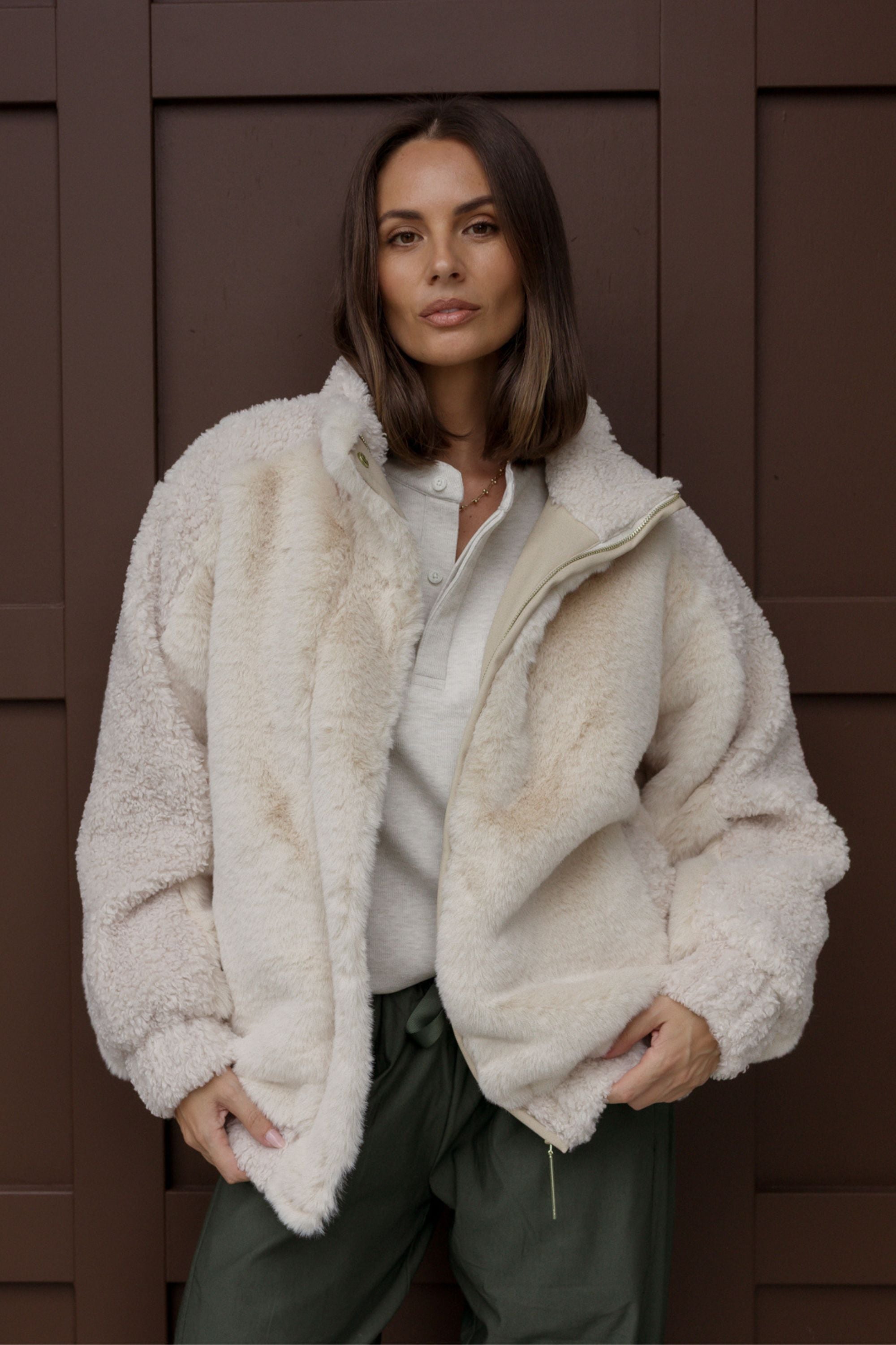 HENLEY Jumper Oat
